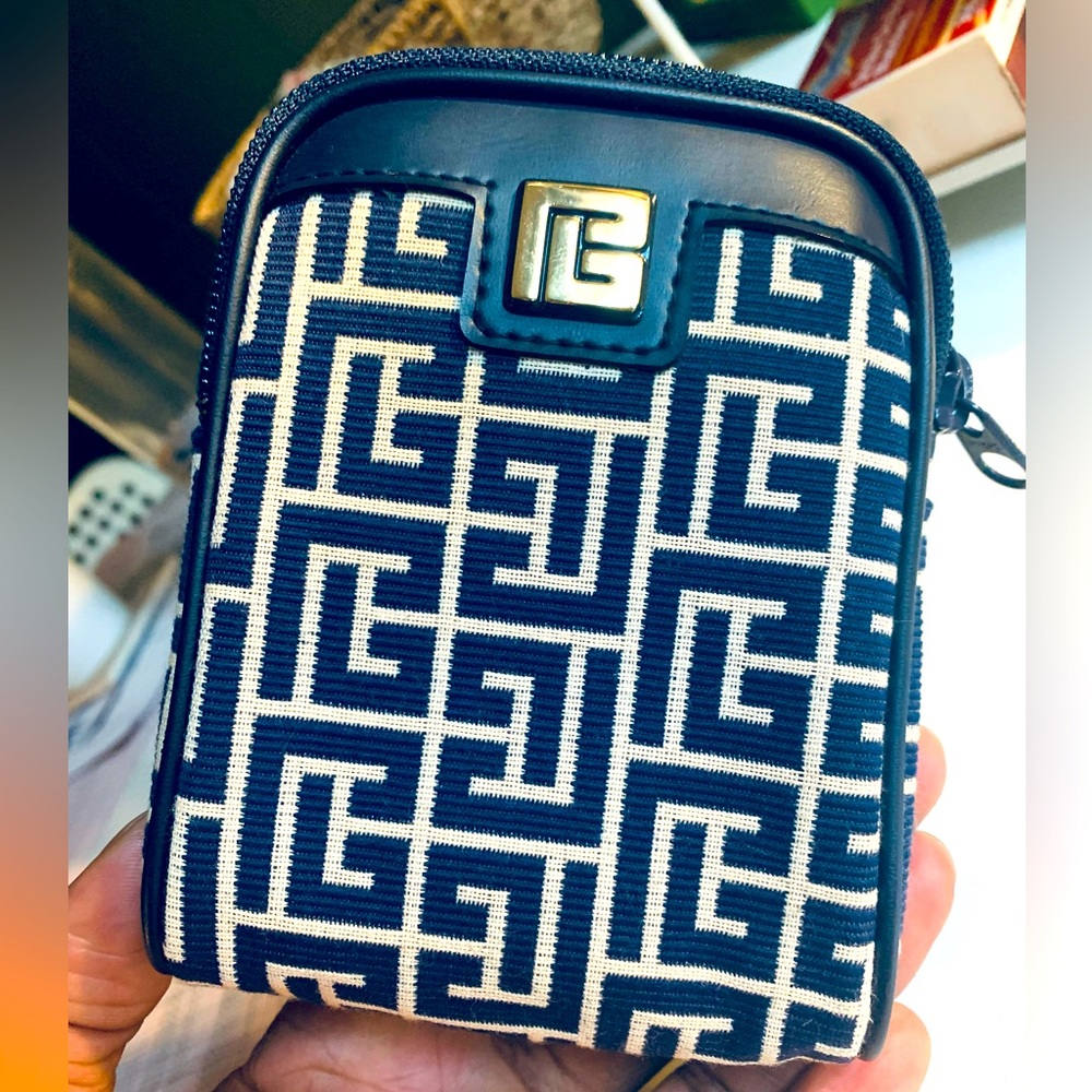 BALMAIN PARIS monogram unisex wallet!